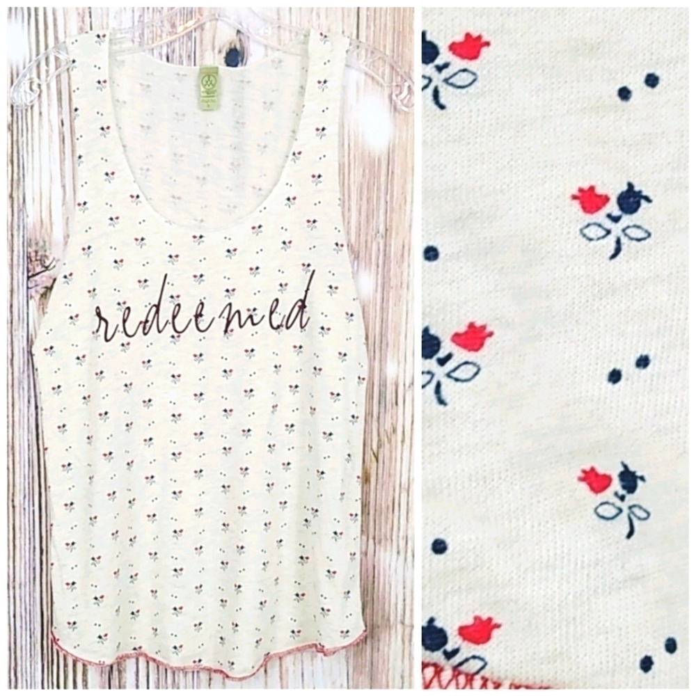 Alternative Earth Floral Redeemed Tank Top